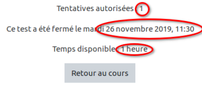 conséquences pour l'étudiant